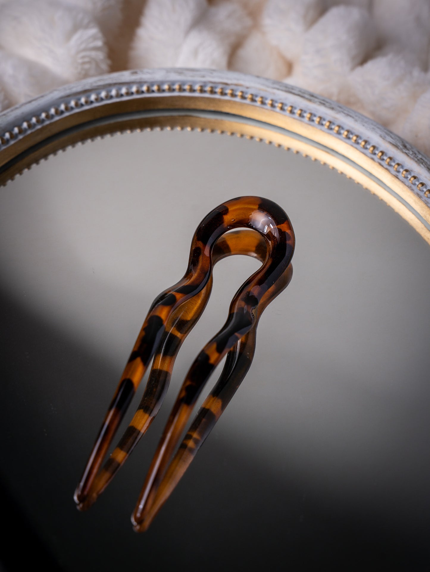 Brown Tortoise Hair Fork